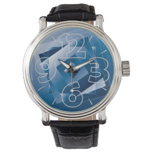 blauwe gradiënt 1 horloge