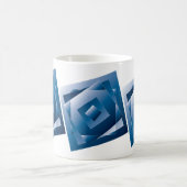 blauwe gradiënt 1 koffiemok (Center)