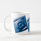 blauwe gradiënt 1 koffiemok (Links)