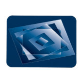 blauwe gradiënt 1 magneet (Horizontaal)