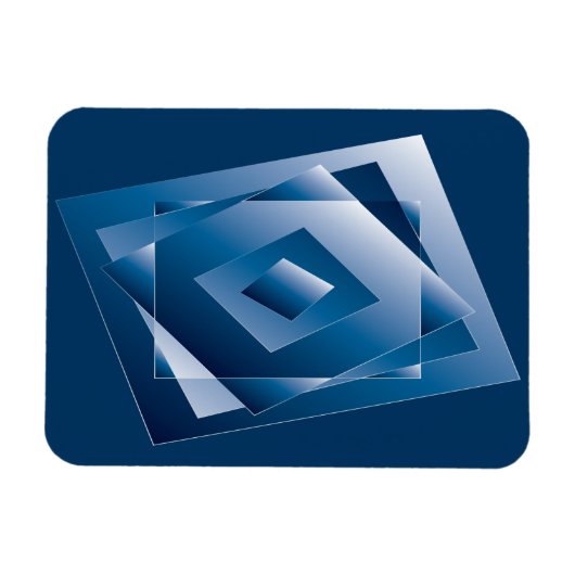 blauwe gradiënt 1 magneet (Horizontaal)