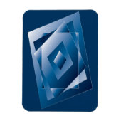 blauwe gradiënt 1 magneet (Verticaal)