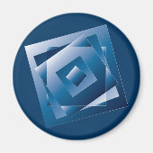 blauwe gradiënt 1 magneet (Voorkant)