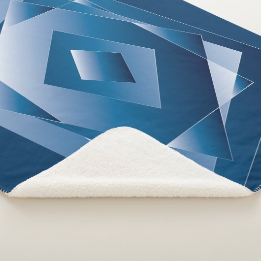 blauwe gradiënt 1 sherpa deken (3/4)