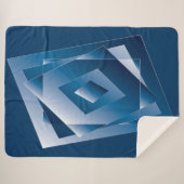 blauwe gradiënt 1 sherpa deken (Voorkant (horizontaal))