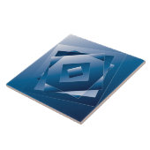 blauwe gradiënt 1 tegeltje (Zijkant)