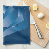 blauwe gradiënt 1 theedoek (Quarter Fold)