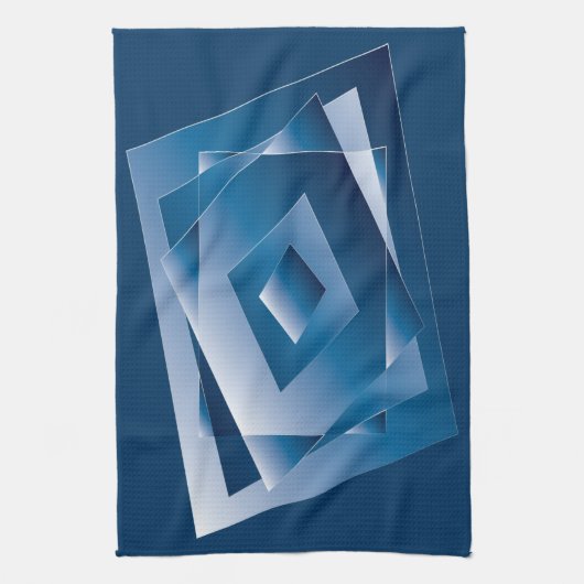 blauwe gradiënt 1 theedoek (Verticaal)