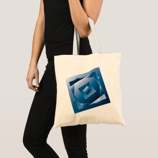blauwe gradiënt 1 tote bag (Voorkant (product))