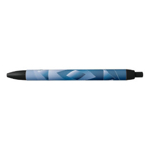 blauwe gradiënt 1 zwarte inkt pen