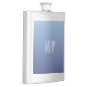 Blauwe gradiënt aangepaste monogram flacon (Rechts)