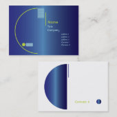 Blauwe gradiënt - Chubby Visitekaartje (Voorkant / Achterkant)