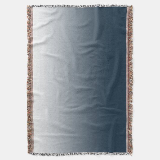 Blauwe gradiënt deken (Voorkant Verticaal)