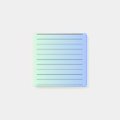 Blauwe Gradiënt Elegant Stationery Vibrant Post-it® Notes (Voorkant)