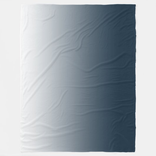 Blauwe gradiënt fleece deken (Voorkant)