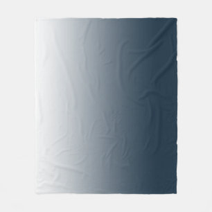 Blauwe gradiënt fleece deken