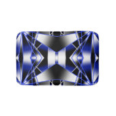 Blauwe gradiënt gevulde mechanische tekenmozaïek badmat (Voorkant)