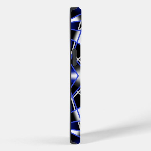 Blauwe gradiënt gevulde mechanische tekenmozaïek Case-Mate iPhone case (Achterkant / Rechts)