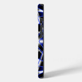 Blauwe gradiënt gevulde mechanische tekenmozaïek Case-Mate iPhone case (Achterkant / Links)