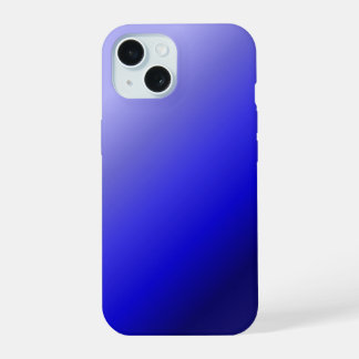 Blauwe Gradiënt Hoesje | Minimaal Modern iPhone 15 Case