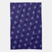 Blauwe Gradiënt Koffiepauze Theedoek (Verticaal)
