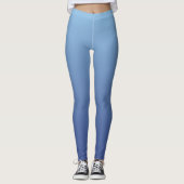 Blauwe gradiënt leggings (Voorkant)