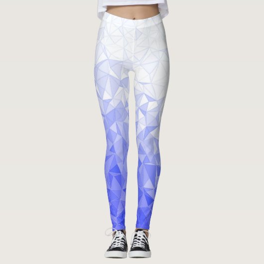 Blauwe gradiënt leggings (Voorkant)