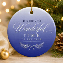 Blauwe Gradiënt Luxe Ornament Cadeau