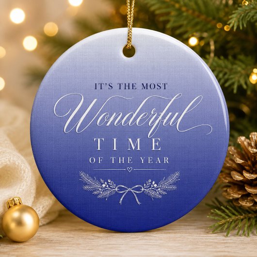 Blauwe Gradiënt Luxe Ornament Cadeau