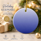 Blauwe Gradiënt Luxe Ornament Cadeau