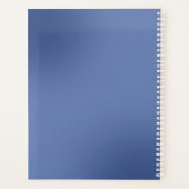 Blauwe gradiënt niet-gedateerd planner (Achterkant)