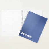 Blauwe gradiënt niet-gedateerd planner (Display)