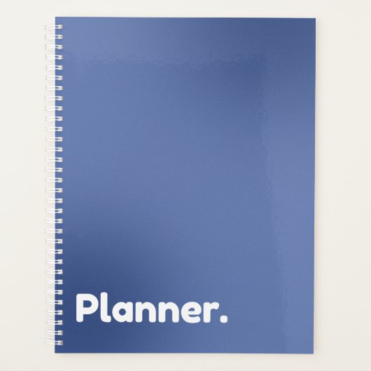 Blauwe gradiënt niet-gedateerd planner (Voorkant)