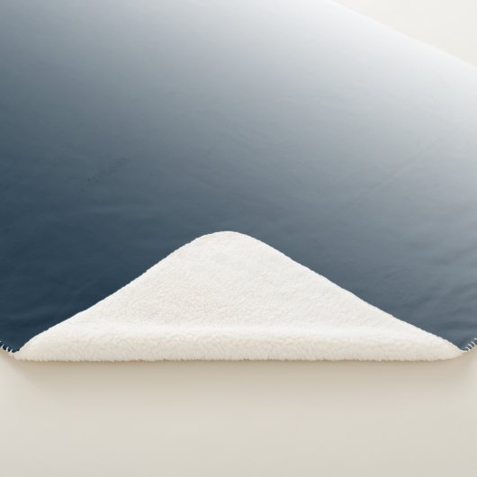 Blauwe gradiënt sherpa deken (3/4)