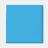 Blauwe Gradiënt Vierkante Magneet Minimal Modern (Voorkant)