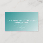 Blauwe gradiënt visitekaartje (Achterkant)