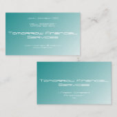 Blauwe gradiënt visitekaartje (Voorkant / Achterkant)