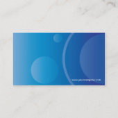 Blauwe gradiëntcirkels Visitekaartje EX18 (Achterkant)