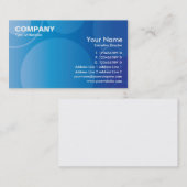 Blauwe gradiëntcirkels Visitekaartje EX3 (Voorkant / Achterkant)