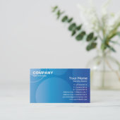 Blauwe gradiëntcirkels Visitekaartje EX3 (Staand voorkant)