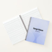 Blauwe gradiëntgeometrisch notitieboek (Binnen)