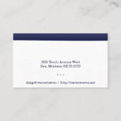 Blauwe gradiëntgolven visitekaartje (Achterkant)