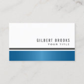 Blauwe gradiëntgrens moderne, stijlvolle professio visitekaartje (Voorkant)