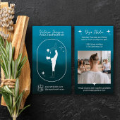 Blauwe gradiëntster Yoga-doctoraatsstudio leraar Visitekaartje