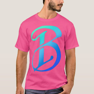 Blauwe graffiti Letter B 1 T-shirt