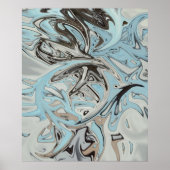 blauwe graffiti poster (Voorkant)