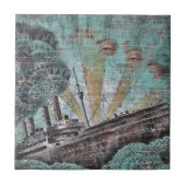  blauwe graffiti tegeltje (Voorkant)