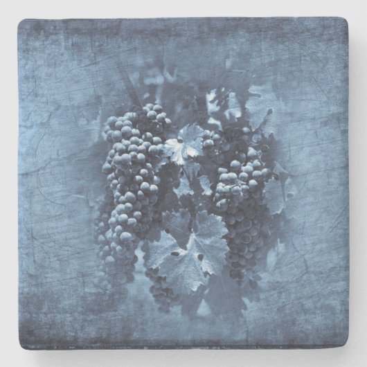 Blauwe Grafiek Plaster Stenen Onderzetter (Voorkant)