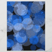 Blauwe grafische cirkels, grafische ontwerper Adve Flyer (Achterkant)