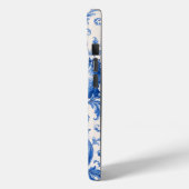 Blauwe granaatappel botanische telefoonhoes Case-Mate iPhone case (Achterkant / Links)